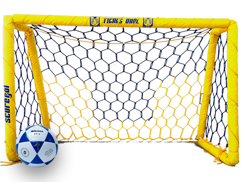 red para porterías de futbol modelo tigres liga mx