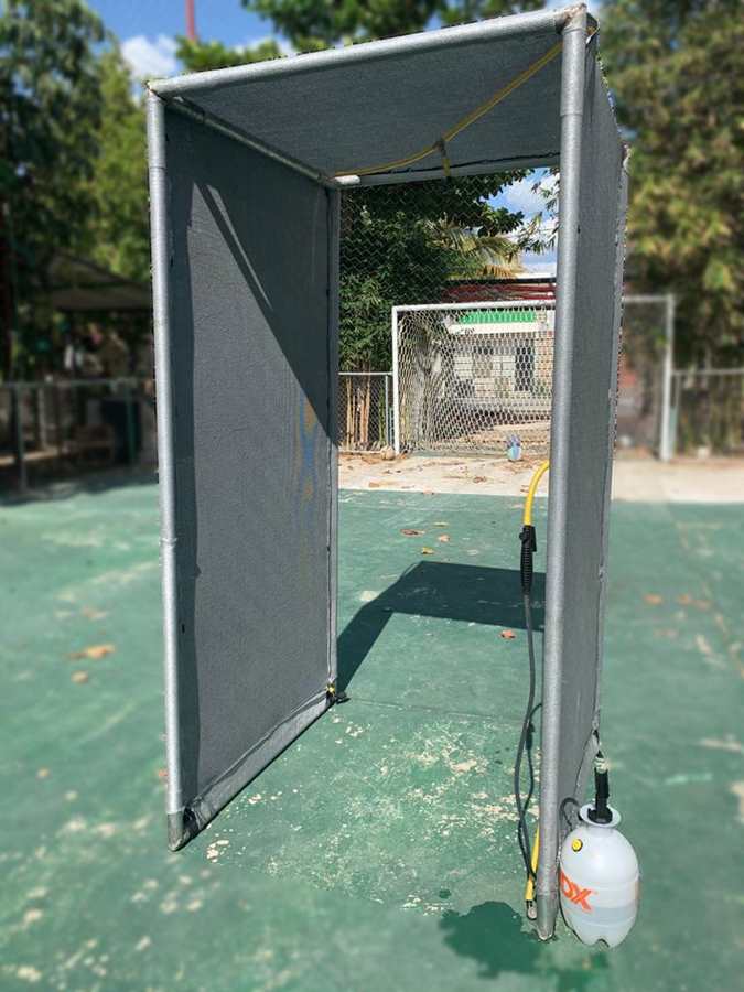 Galería Filtro de acceso con sistema sanitizacion manual