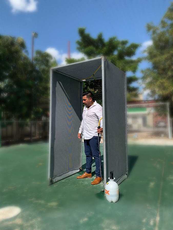 Galería Filtro de acceso con sistema sanitizacion manual