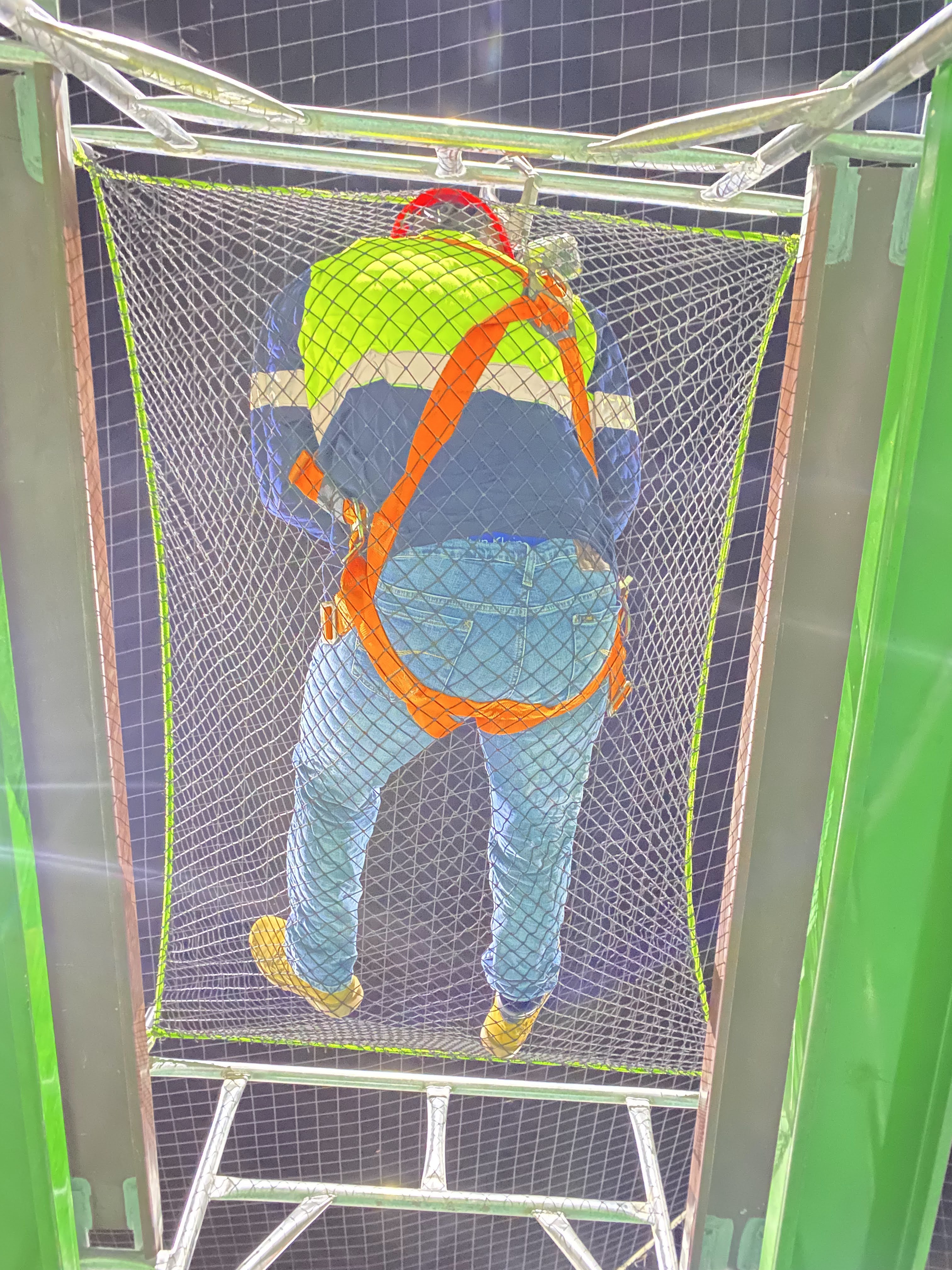 Galería Lienzo de red anticaidas 10m x 10m, sistema S, cama de red