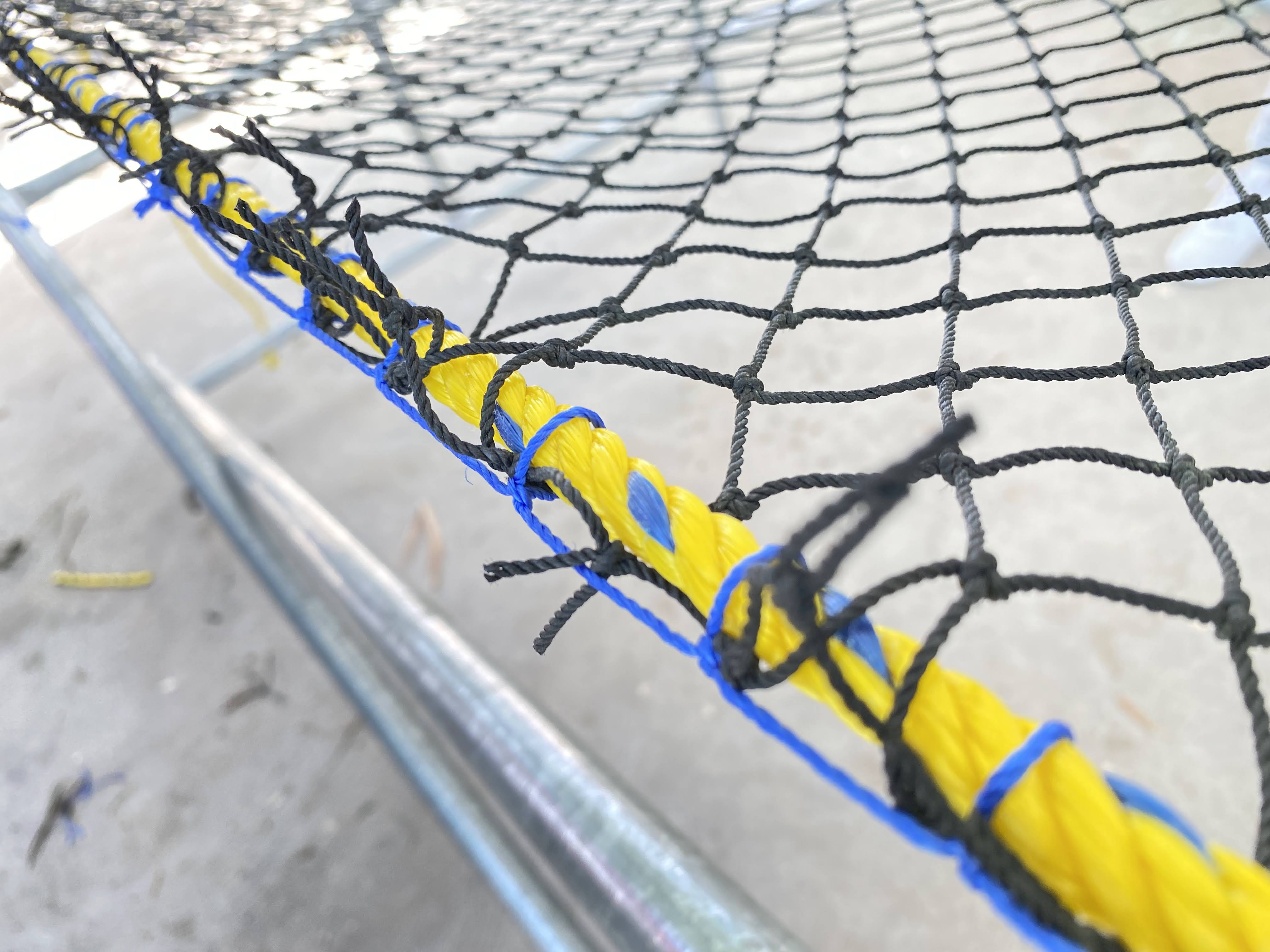 Galería Lienzo de red anticaidas 10m x 10m, sistema S, cama de red